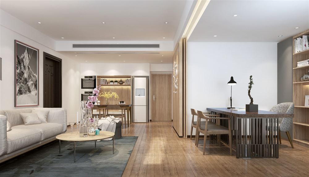 廣州市華景新城北歐風格三居室裝修案例