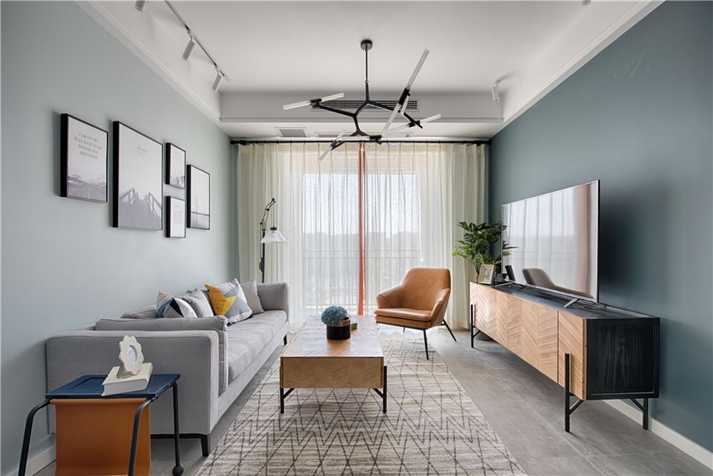 廣州市智聯汽車小鎮北歐風格三居室裝修案例