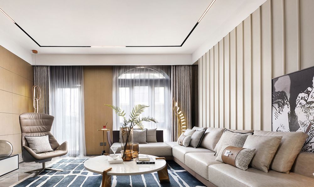 楚雄彝族自治州公務(wù)員小區(qū)(祿豐)現(xiàn)代風(fēng)格別墅裝修案例