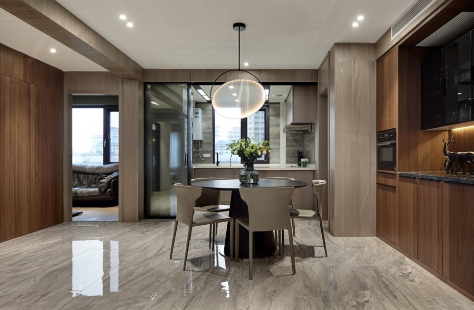 現代簡約風格室內家裝案例效果圖-餐廳 現代簡約風格室內家裝案例效果圖-餐廳