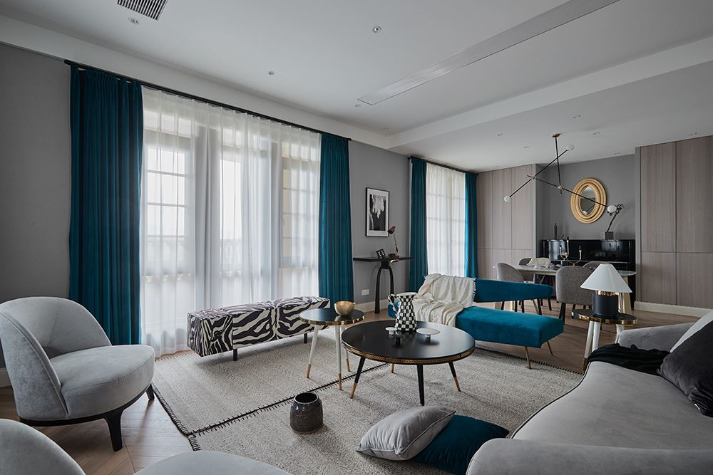 廣州市御華園輕奢風格三居室裝修案例