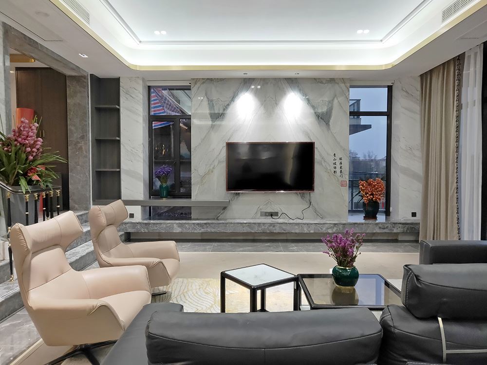 湖州市長和莊園輕奢風格別墅裝修案例