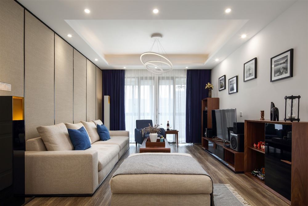 廣州市廟前西街小區新中式風格三居室裝修案例