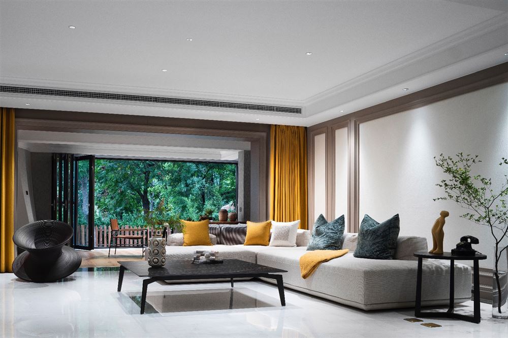 江門市明泰城美式風格三居室裝修案例