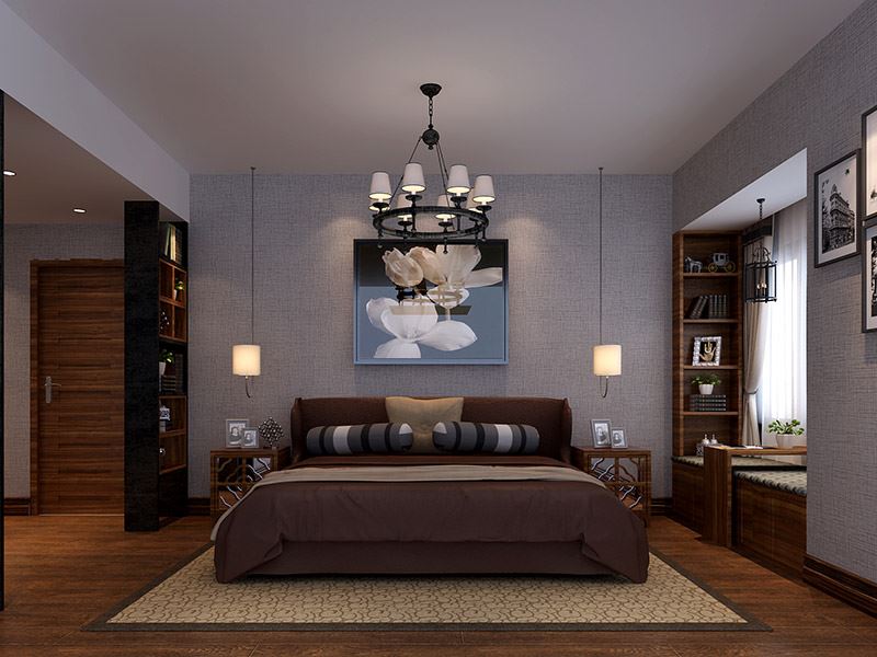 茂名市福臨花園新古典風格三居室裝修案例