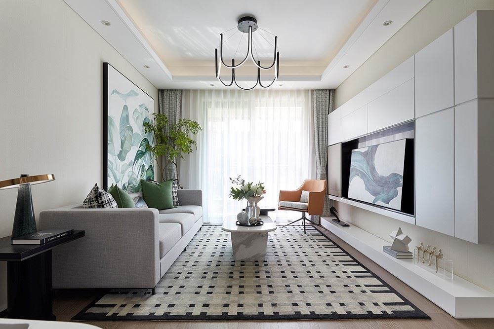 江門市御郡花園北歐風(fēng)格三居室裝修案例