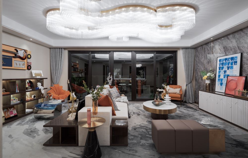 佛山市復地公園和光北歐風格三居室裝修案例