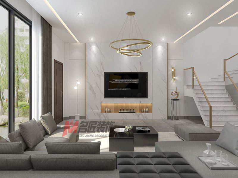 自貢市南湖郡現(xiàn)代簡約風(fēng)格別墅裝修案例