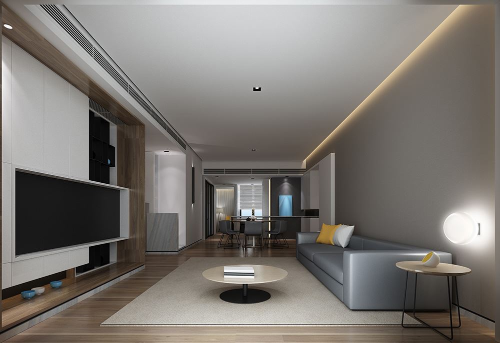 廣州市東風廣場輕奢風格四居室裝修案例