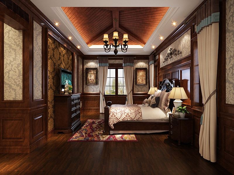 湖州市長和莊園新中式風格別墅裝修案例