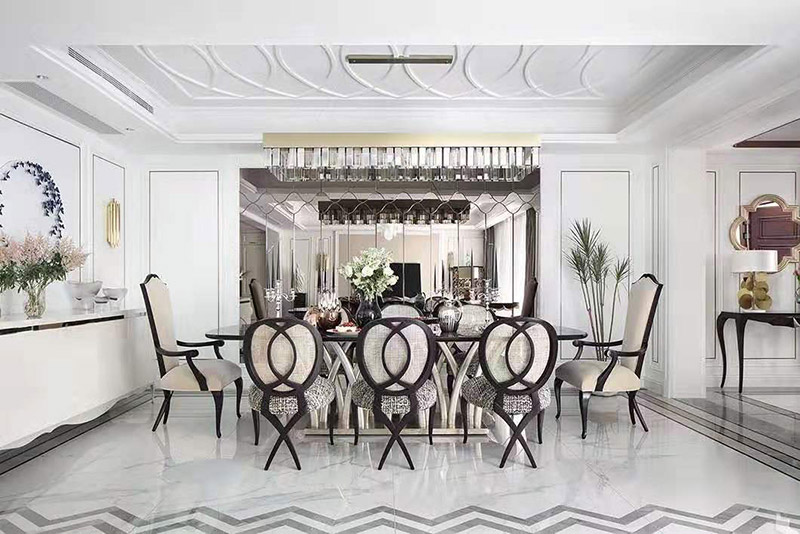 現(xiàn)代簡(jiǎn)歐風(fēng)格室內(nèi)裝修效果圖-英溪桃源平層125平米-餐廳 現(xiàn)代簡(jiǎn)歐風(fēng)格室內(nèi)裝修效果圖-英溪桃源平層125平米-餐廳