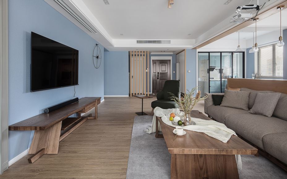 江門市百盈御泉灣北歐風格四居室裝修案例