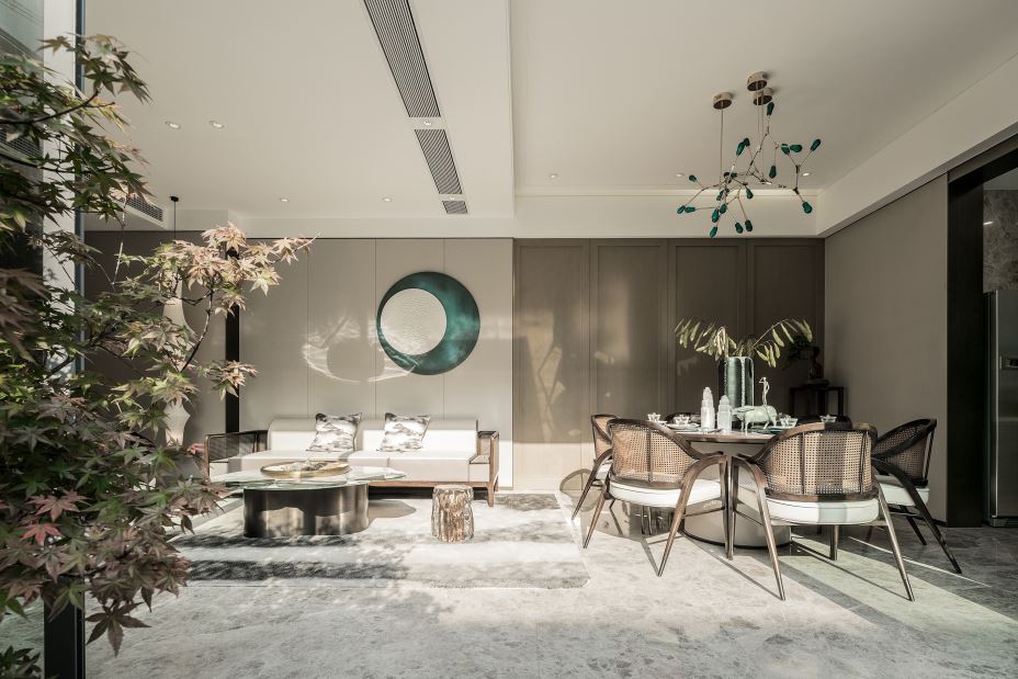 江門市東方豪苑新中式風格別墅裝修案例