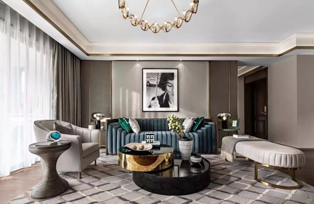 佛山市雅居樂&middot;江畔明珠輕奢風格三居室裝修案例