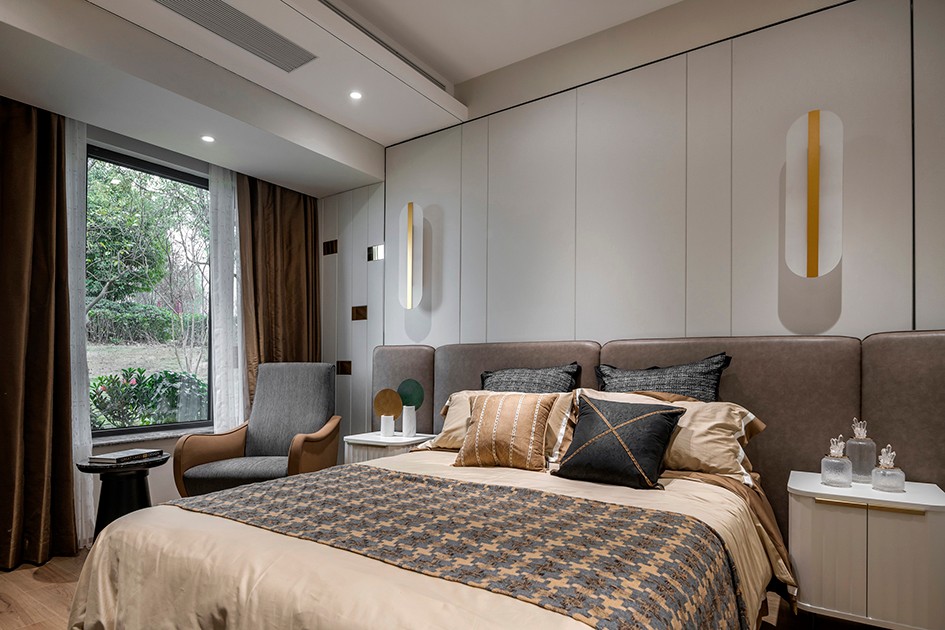 輕奢風(fēng)格家裝設(shè)計室內(nèi)裝修效果圖-臥室 輕奢風(fēng)格家裝設(shè)計室內(nèi)裝修效果圖-臥室