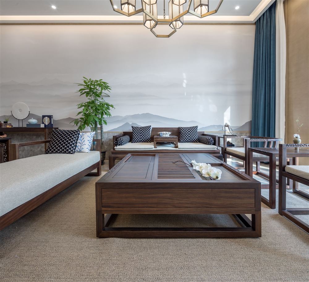 佛山市頤安&middot;天璟名庭新中式風格平層裝修案例