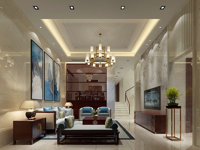 泰州市百合苑現代簡約風格別墅裝修案例