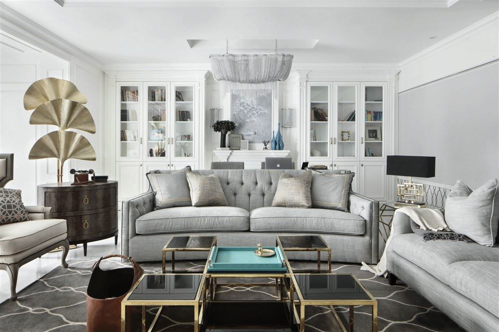 廣州市錦繡天倫花園輕奢風格四居室裝修案例