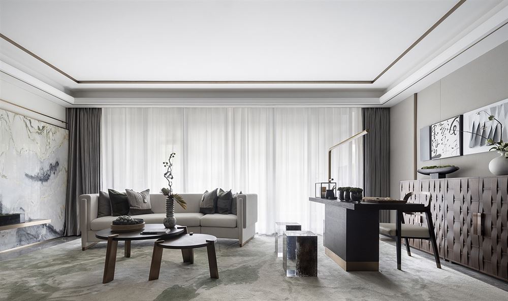 佛山市泰豐千璽灣現(xiàn)代簡約風(fēng)格四居室裝修案例