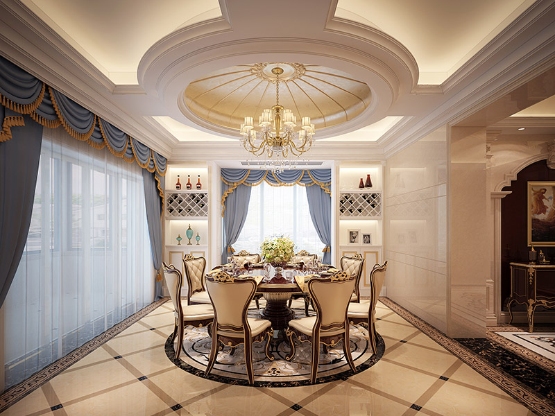 潮州市城北市場輕奢風格別墅裝修案例