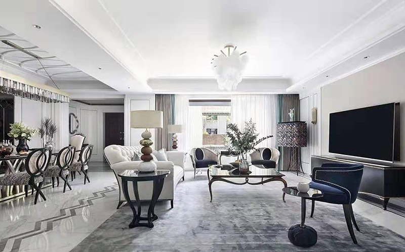 現(xiàn)代簡(jiǎn)歐風(fēng)格室內(nèi)裝修效果圖-英溪桃源平層125平米-客廳 現(xiàn)代簡(jiǎn)歐風(fēng)格室內(nèi)裝修效果圖-英溪桃源平層125平米-客廳