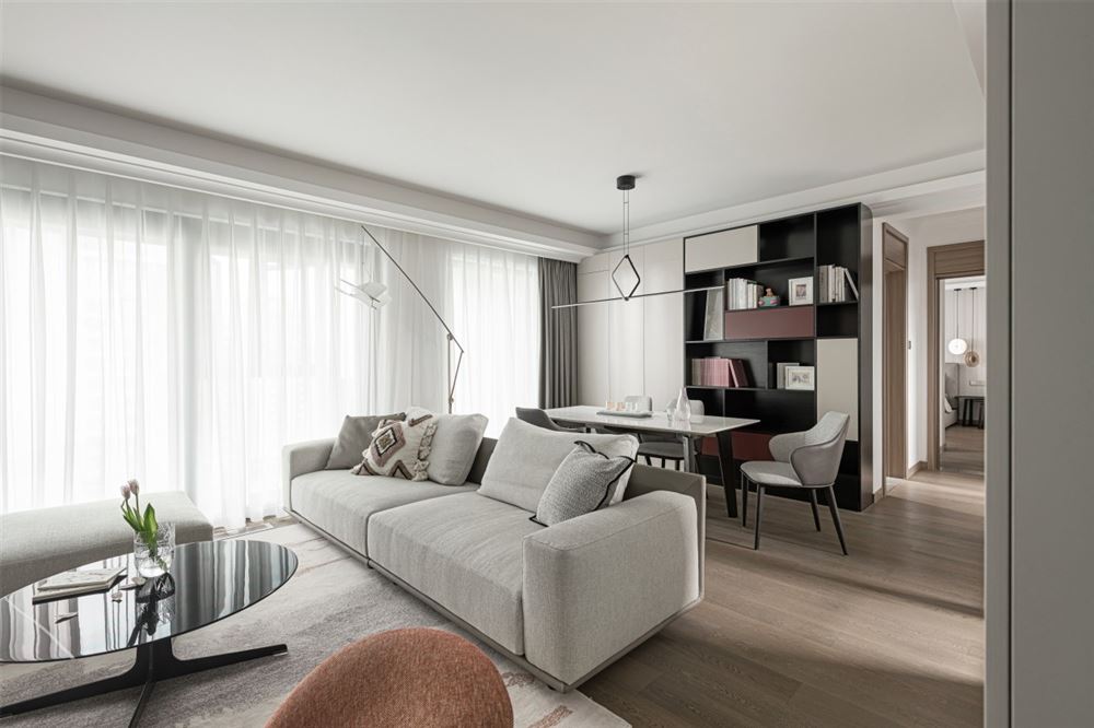 佛山市峰睿公館現代簡約風格三居室裝修案例