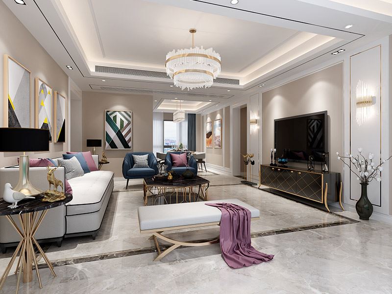 泰州市碧波苑現代簡約風格三居室裝修案例