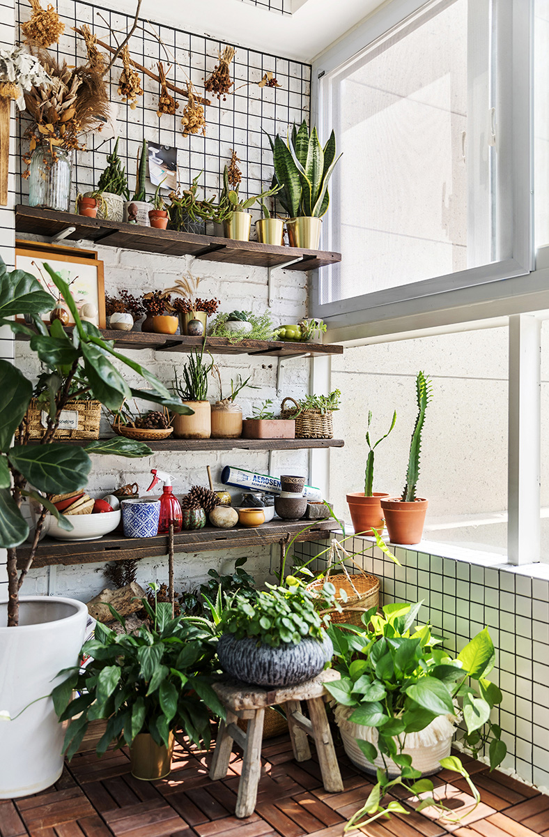 原木北歐風室內設計，帶著年輕人奮斗上進心裝飾的溫馨小窩-陽臺