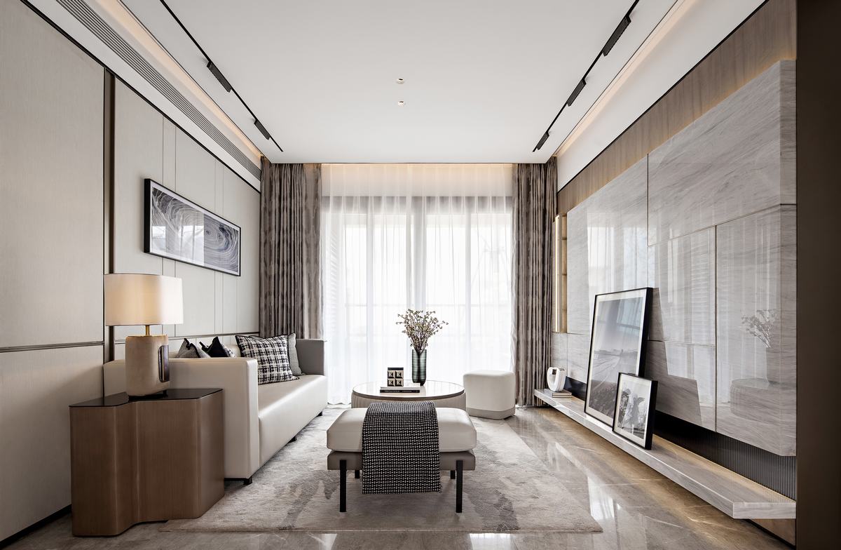 日式侘寂風格室內設計家裝案例-客廳 日式侘寂風格室內設計家裝案例-客廳