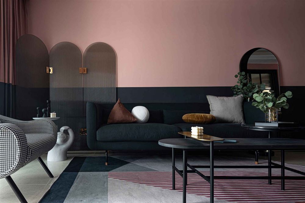 江門市寶庭園輕奢風格三居室裝修案例