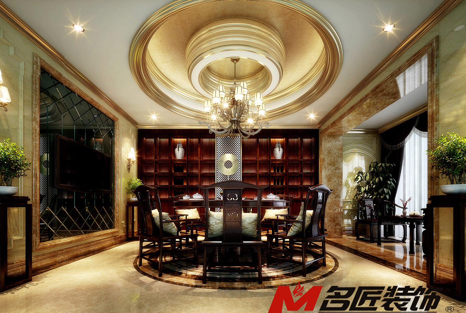 佛山市萬科悅都薈歐式風格別墅裝修案例