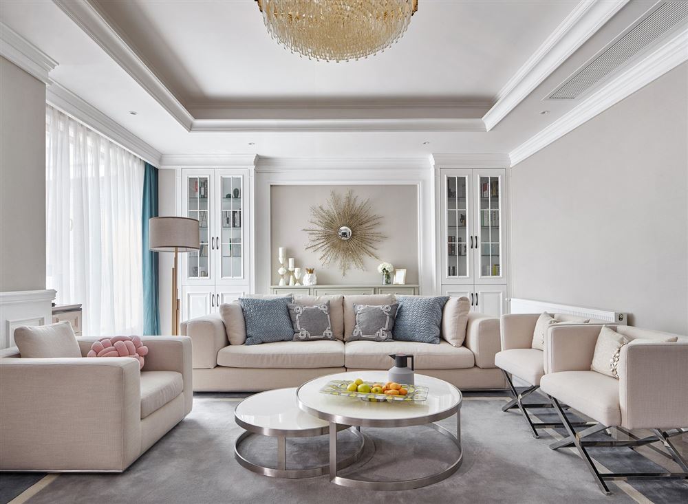 自貢市董家沖92號院歐式風格平層裝修案例