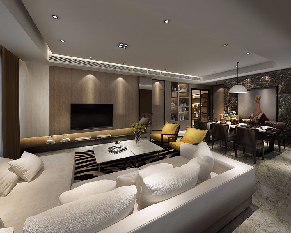 佛山市峰睿公館現代簡約風格別墅裝修案例