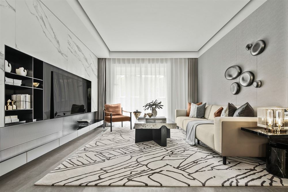 佛山市萬科金域水岸現代簡約風格三居室裝修案例