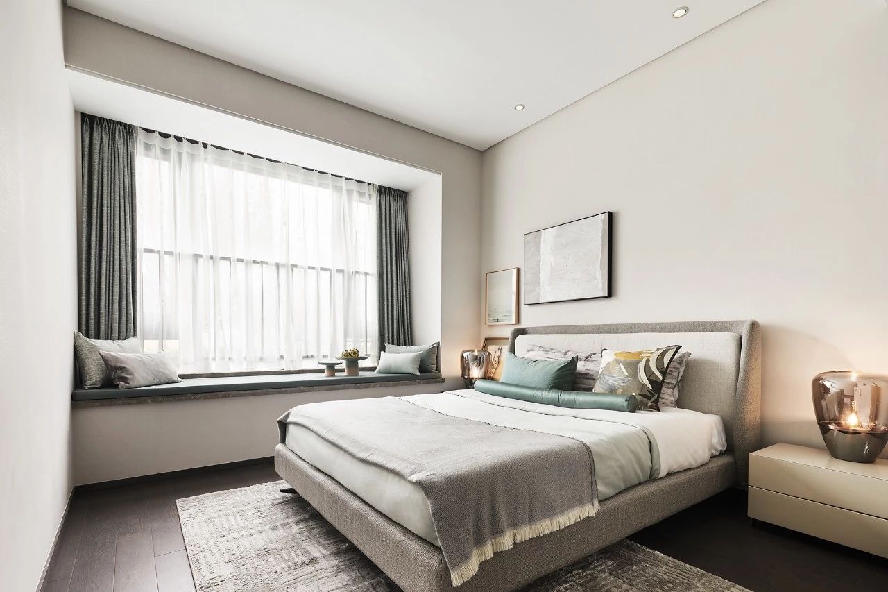 現(xiàn)代輕奢風(fēng)格室內(nèi)設(shè)計家裝案例-次臥