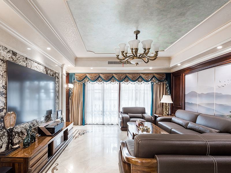 常州市龍洲伊都歐式風格四居室裝修案例