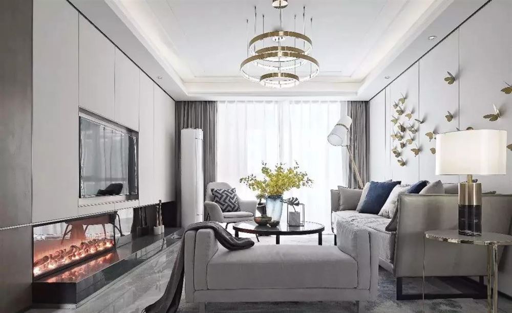 佛山市招商依云國際現代簡約風格三居室裝修案例