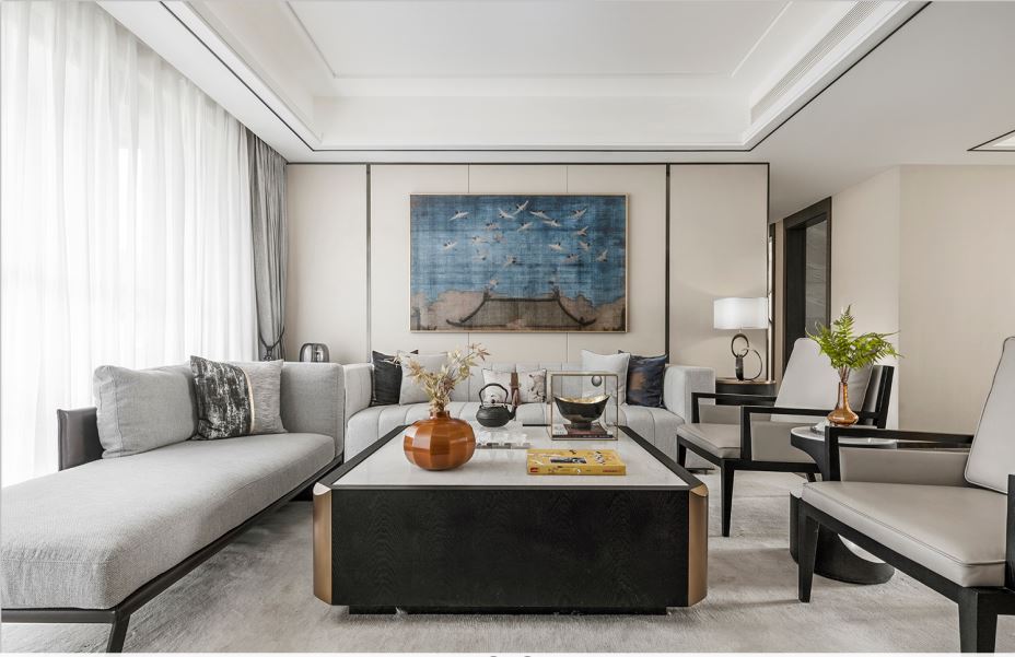 江門市百樂園新中式風格四居室裝修案例