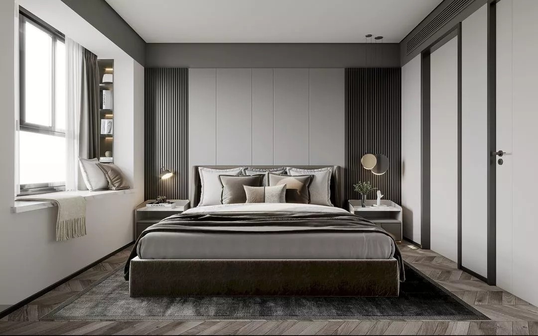 裝修公司現代簡約風格室內裝修效果圖-主臥 裝修公司現代簡約風格室內裝修效果圖-主臥