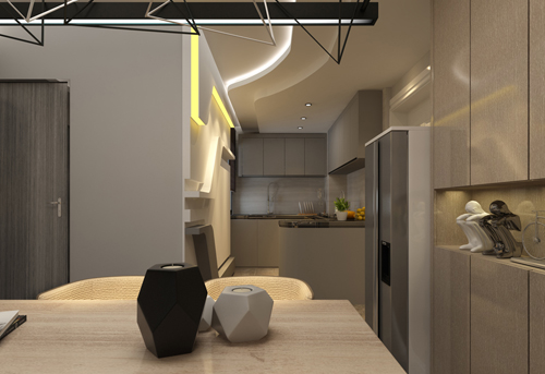 日照市外海花園現(xiàn)代風格二居室裝修案例