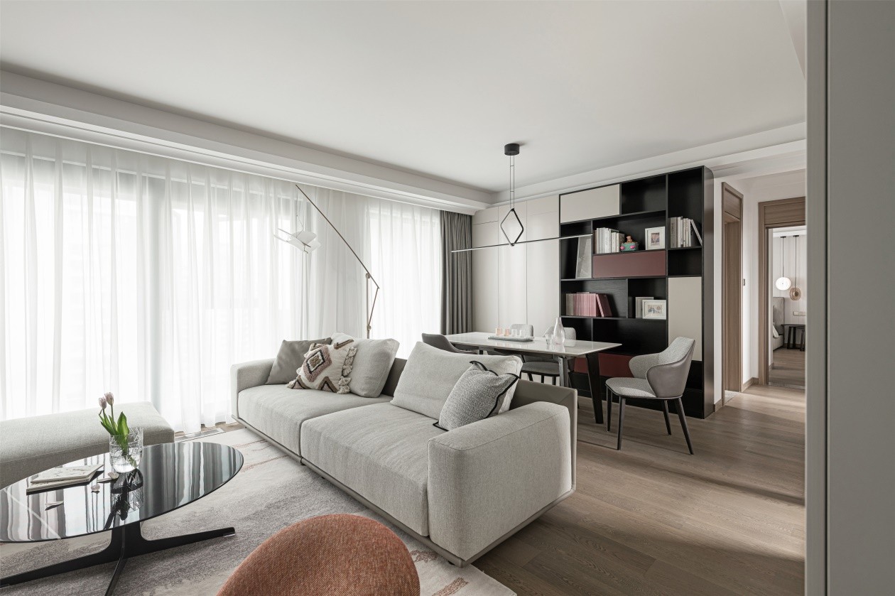 現代簡約風格室內設計家裝案例-客餐廳