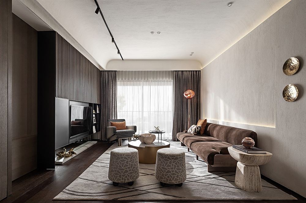 昭通市公務員小區現代簡約風格四居室裝修案例