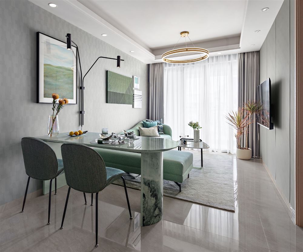 佛山市碧桂園智慧慢城輕奢風(fēng)格三居室裝修案例