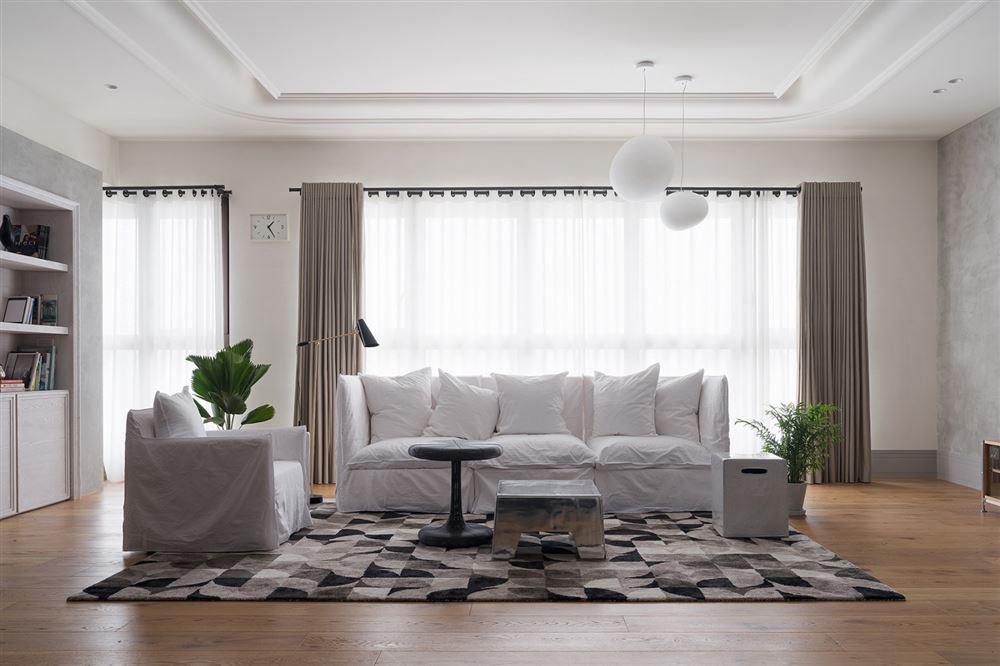 廣州市廣州亞運城北歐風格三居室裝修案例