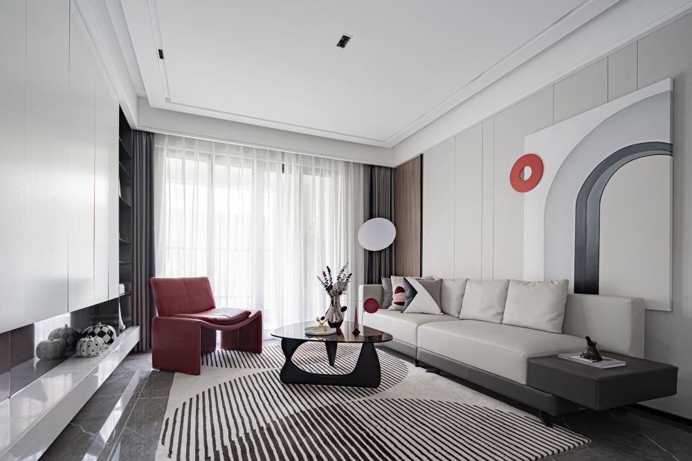 佛山市海倫堡&middot;美的&middot;玖悅府現代風格三居室裝修案例