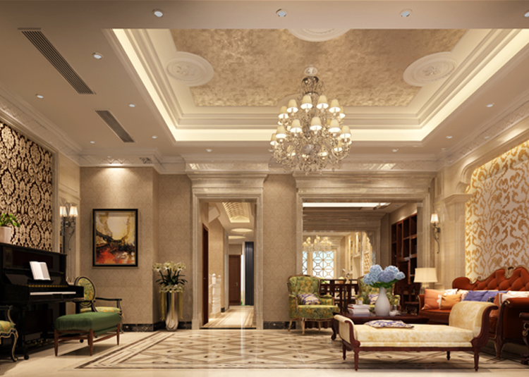 佛山市順德自在城歐式風格別墅裝修案例