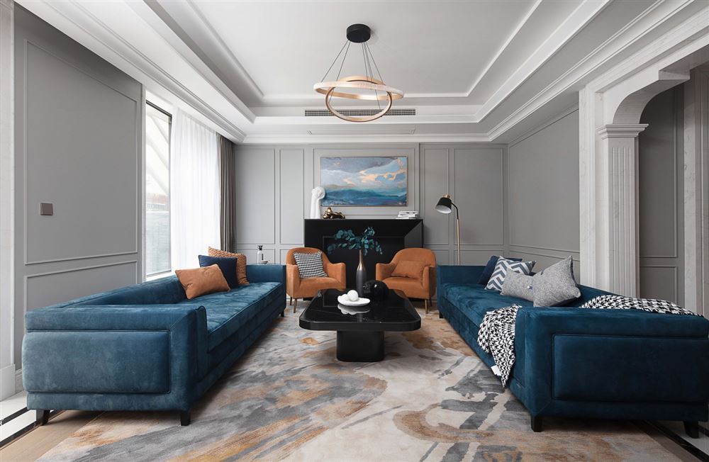 廣州市南華時代城輕奢風格三居室裝修案例