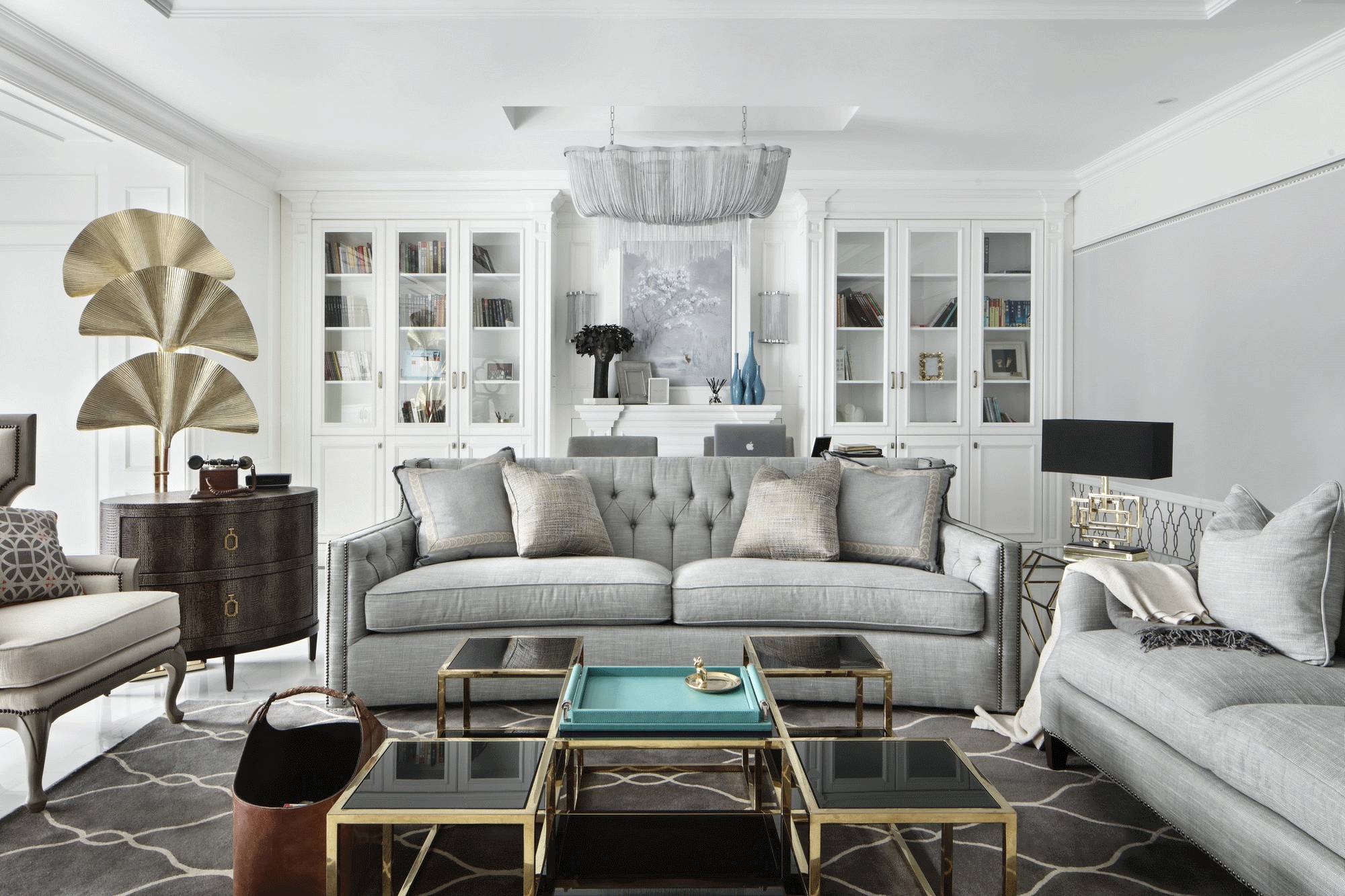 簡歐輕奢風格家裝設計室內裝修效果圖-客廳 簡歐輕奢風格家裝設計室內裝修效果圖-客廳