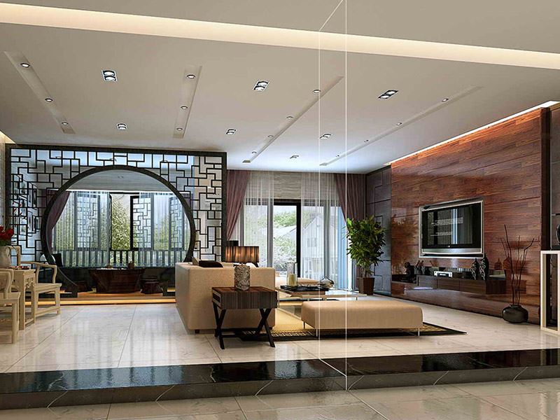 佛山市君御海城新中式風(fēng)格別墅裝修案例