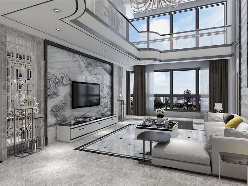 自貢市北湖&middot;中央公園現(xiàn)代風(fēng)格復(fù)式裝修案例